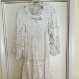 NWT Antica Sartoria by Giacomo Cinque white lace off the shoulder dress